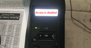 máy in hp báo lỗi access is disabled