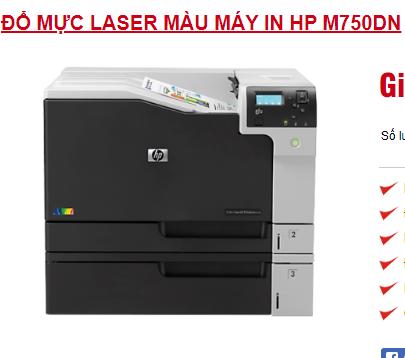 Đổ mực máy in laser màu HP M705DN
