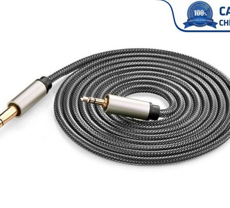 Cáp âm thanh Audio 3,5mm sang 6,5mm hai đầu dương 1M chính hãng Ugreen 10625 cao cấp