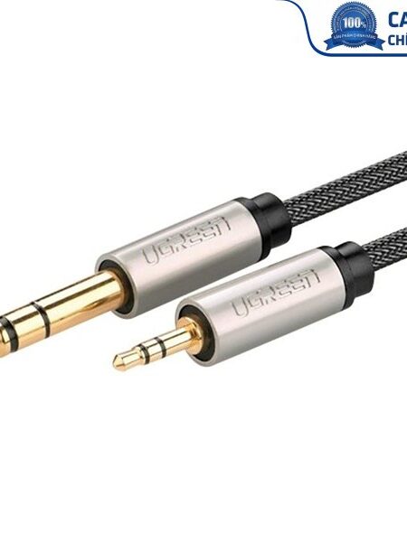 Cáp âm thanh Audio 3.5mm to 6.5mm dài 1,5m chính hãng Ugreen 40803 cao cấp