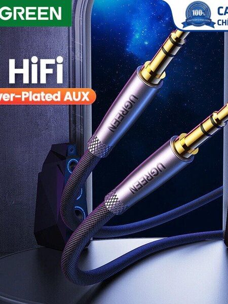 Cáp âm thanh audio AUX 3.5mm dương dương TRS dài 1,5M Ugreen 50356 cao cấp