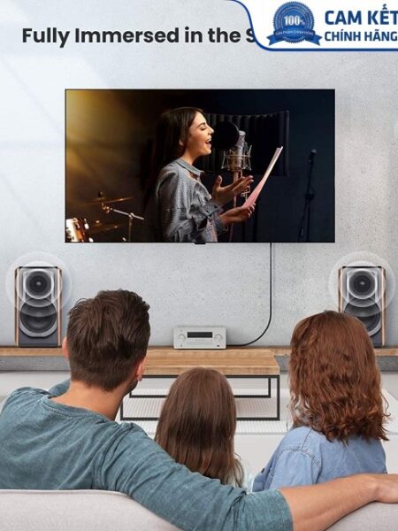 Cáp âm thanh Audio Coaxial RCA to RCA bọc Nynol dài 2M Ugreen 10190 cao cấp