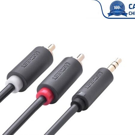 Cáp audio 1 ra 2 RCA (hoa sen) 5M Ugreen 10513 chính hãng