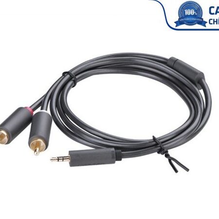 Cáp audio 1 ra 2 RCA (hoa sen) 5M Ugreen 10513 chính hãng