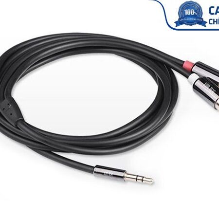 Cáp Audio 3,5mm ra 2 đầu RCA dài 2m chính hãng Ugreen 10584