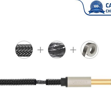 Cáp Audio 6,35mm dài 3m chính hãng Ugreen 10639 mạ vàng cao cấp