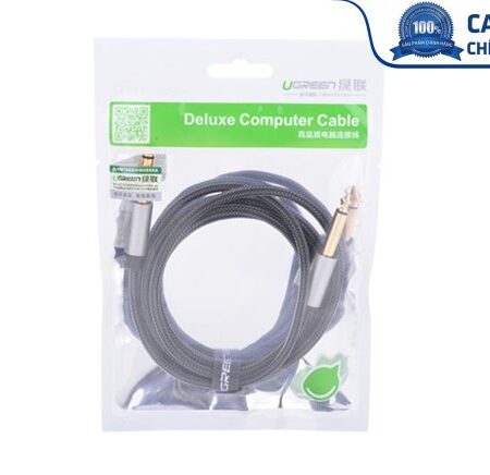 Cáp Audio 6,35mm dài 3m chính hãng Ugreen 10639 mạ vàng cao cấp