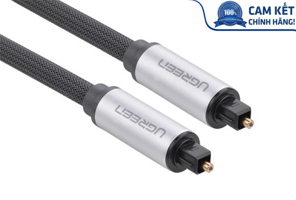 Cáp audio quang (Toslink, Optical) 1,5m Chính hãng Ugreen 10542 vỏ nhôm
