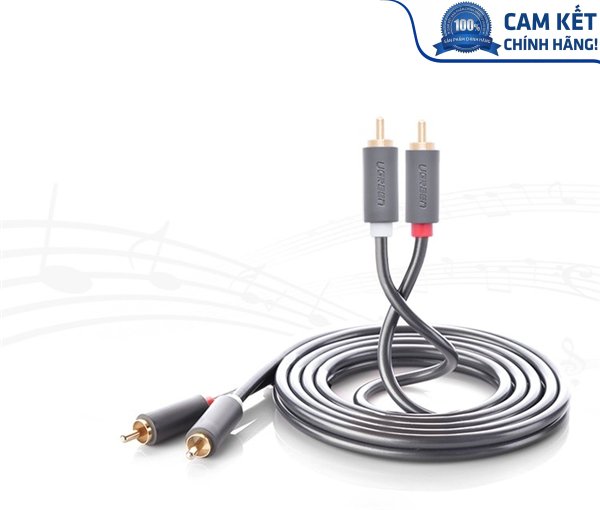 Cáp AV hoa sen 2 đầu RCA dài 3m chính hãng Ugreen 10519 Cao cấp