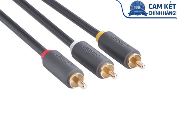 Cáp AV hoa sen 3 đầu RCA dài 1.5m chính hãng Ugreen 10524 Cao cấp