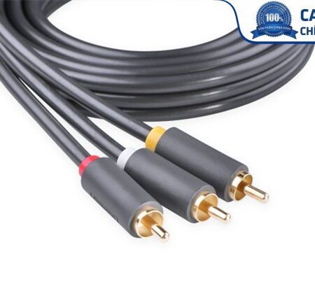 Cáp AV hoa sen 3 đầu RCA dài 1.5m chính hãng Ugreen 10524 Cao cấp