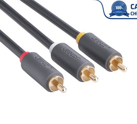 Cáp AV hoa sen 3 đầu RCA dài 1.5m chính hãng Ugreen 10524 Cao cấp