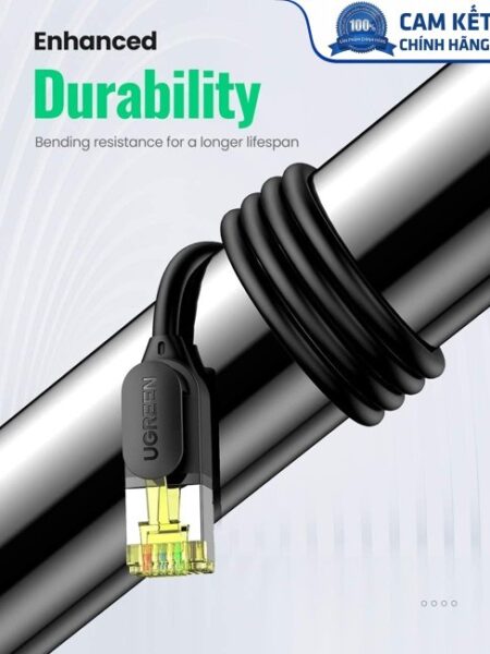 Cáp mạng Cat7 Ultra Slim dài 1,5M băng thông 10Gbps 600MHZ Ugreen 80416 cao cấp