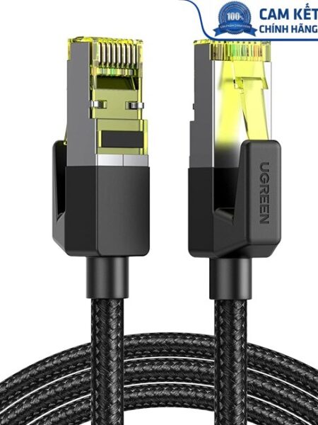 Cáp mạng Cat7 vỏ bọc Nylon dài 5M băng thông 10Gbps 600MHZ Ugreen 80425 cao cấp