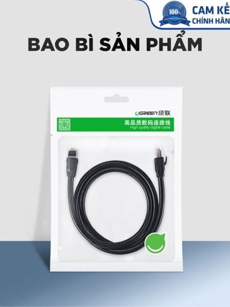 Cáp mạng Cat8 đúc sẵn dài 5M 24AWG Class S/FTP Ugreen 70172 cao cấp