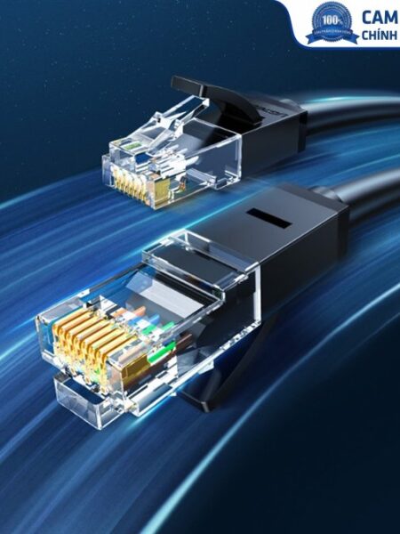 Cáp mạng đúc sẵn Cat6 tròn dài 15m chính hãng Ugreen 20165 cao cấp