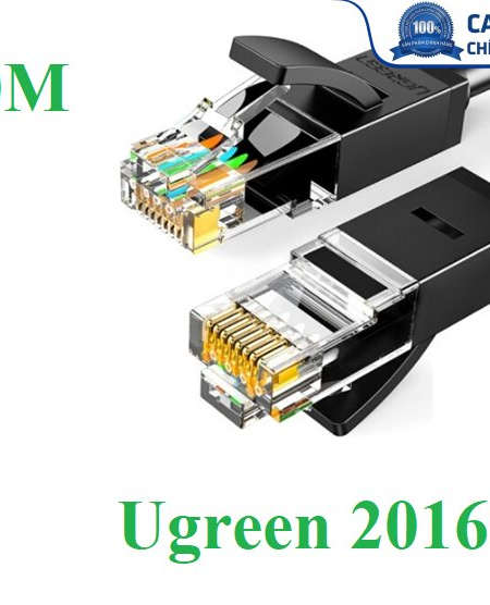 Cáp mạng đúc sẵn Cat6 tròn dài 30m chính hãng Ugreen 20168 cao cấp