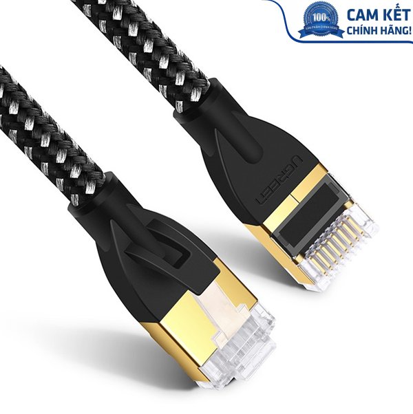 Cáp mạng đúc sẵn Cat6a bọc dù dài 2m chính hãng Ugreen 50352 cao cấp