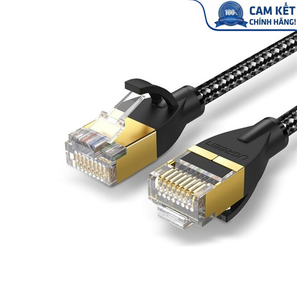 Cáp mạng đúc sẵn Cat6a bọc dù dài 2m chính hãng Ugreen 50352 cao cấp