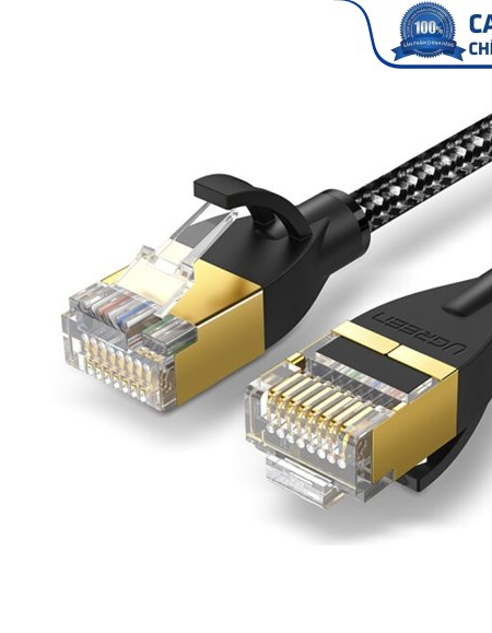 Cáp mạng đúc sẵn Cat6a bọc dù dài 5m chính hãng Ugreen 50354 cao cấp
