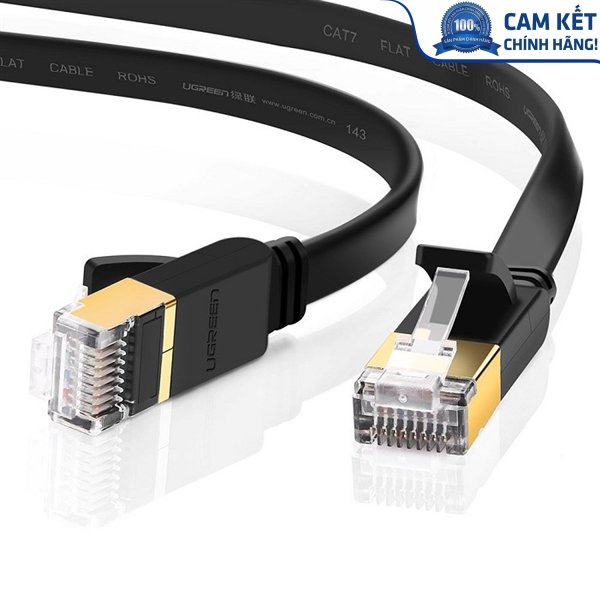 Cáp mạng đúc sẵn Cat7 dài 20m dẹt chính hãng Ugreen 11267 Cao cấp