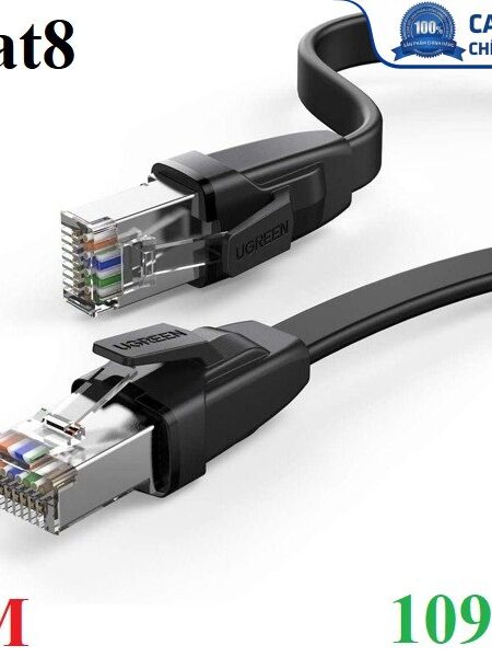 Cáp mạng đúc sẵn dẹt Cat8 U-FTP 30AWG 2000Mhz dài 5M Ugreen 10983 cao cấp