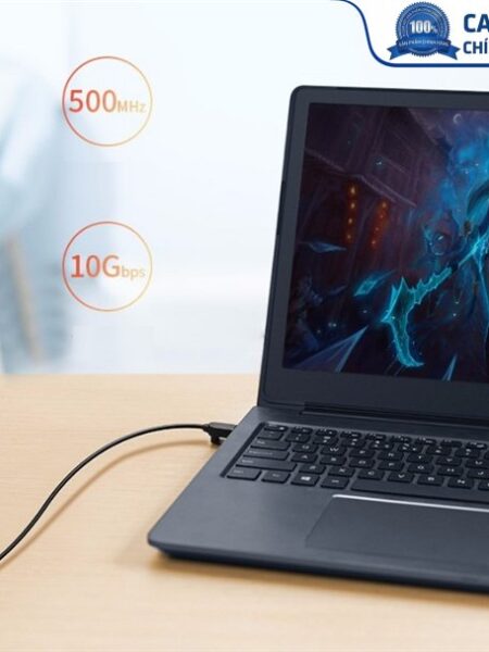 Cáp mạng đúc sẵn Slim Cat6a 10Gbps 500MHz dài 10m Ugreen 70656 cao cấp