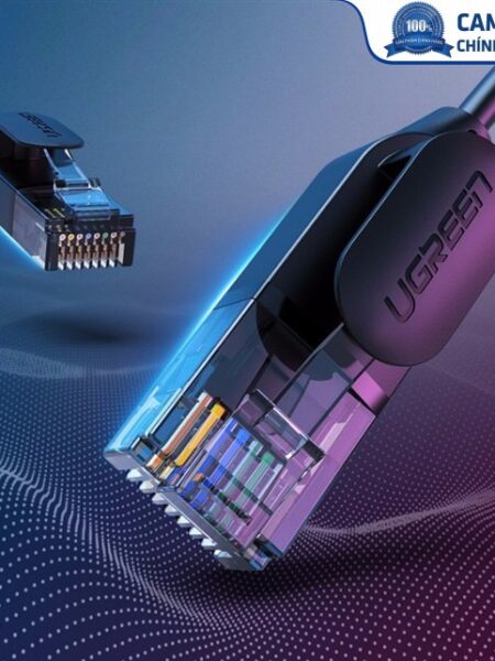 Cáp mạng đúc sẵn Slim Cat6a 10Gbps 500MHz dài 10m Ugreen 70656 cao cấp
