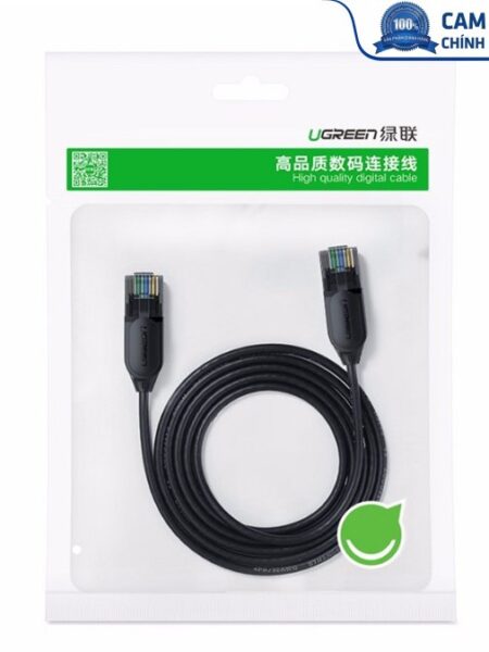 Cáp mạng đúc sẵn Slim Cat6a 10Gbps 500MHz dài 10m Ugreen 70656 cao cấp