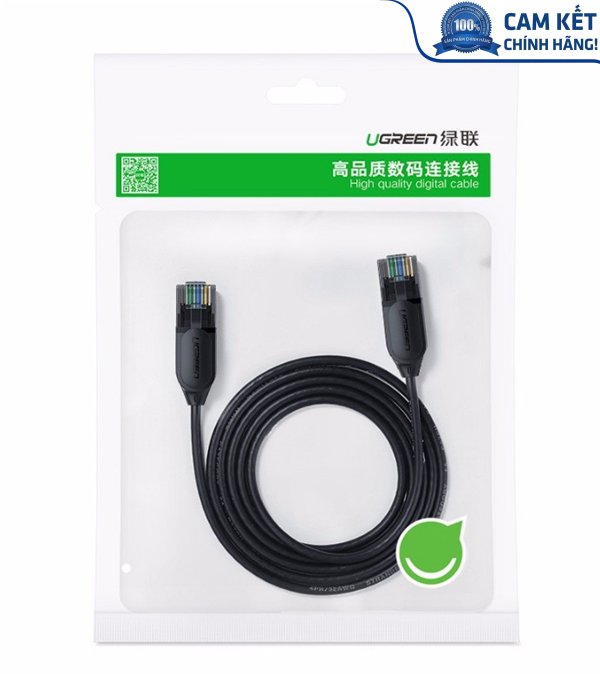 Cáp mạng đúc sẵn Slim Cat6a 10Gbps 500MHz dài 10m Ugreen 70656 cao cấp