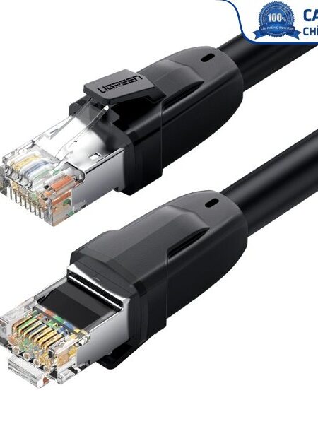 Cáp mạng đúc sẵn tròn Cat8 dài 15M 26AWG Ugreen 80727 cao cấp