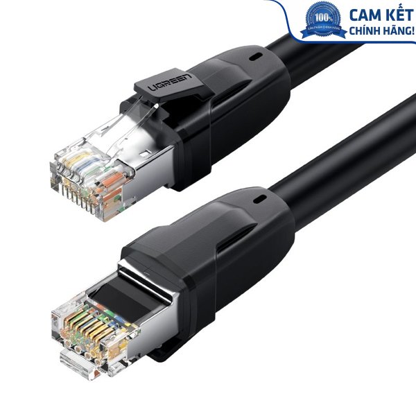 Cáp mạng đúc sẵn tròn Cat8 dài 15M 26AWG Ugreen 80727 cao cấp