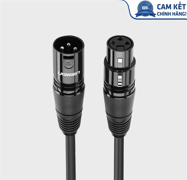 Cáp nối dài Microphone XLR 3m chính hãng Ugreen 20711 cao cấp