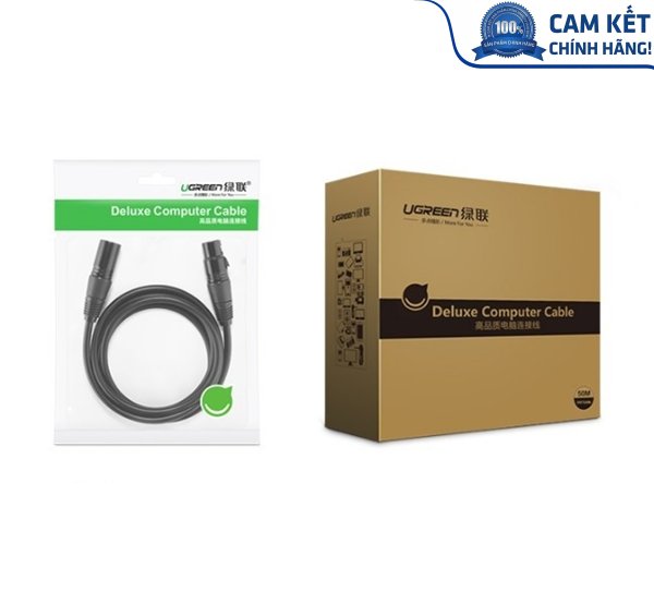 Cáp nối dài Microphone XLR 3m chính hãng Ugreen 20711 cao cấp