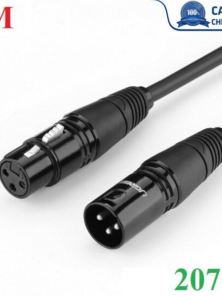 Cáp nối dài Microphone XLR âm dương dài 1M Ugreen 20708 cao cấp