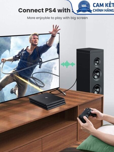 Cáp quang âm thanh Digital Optical Audio Toslink dài 3m Ugreen 70893 cao cấp