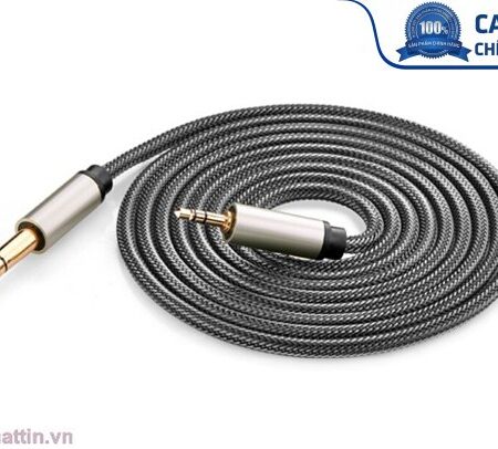Dây cáp audio 3.5MM to 6.5MM hai đầu dương dài 2m Ugreen 10628 cao cấp