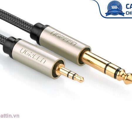 Dây cáp audio 3.5MM to 6.5MM hai đầu dương dài 2m Ugreen 10628 cao cấp