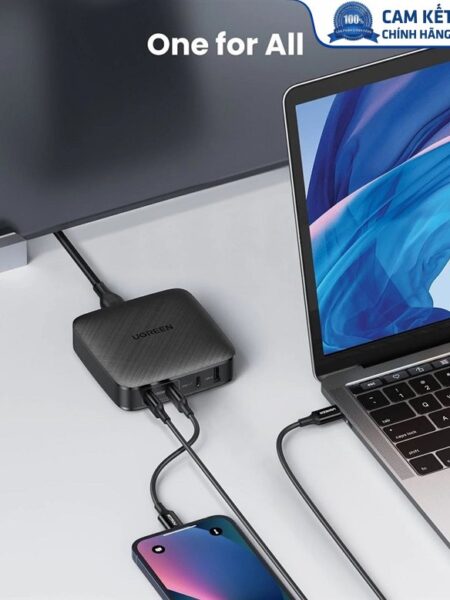 Sạc nhanh để bàn 100W 4 cổng USB Type-C x3, Type-A x1 Ugreen 70870 cao cấp